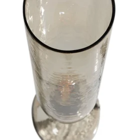 WOOOD Gigi Tafellamp Gehamerd Glas 38xØ15 cm - Naturel