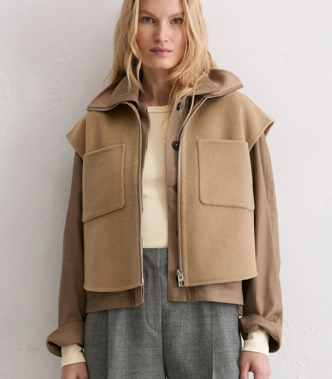 DAMES Marc O'Polo Gilet met rits relaxed