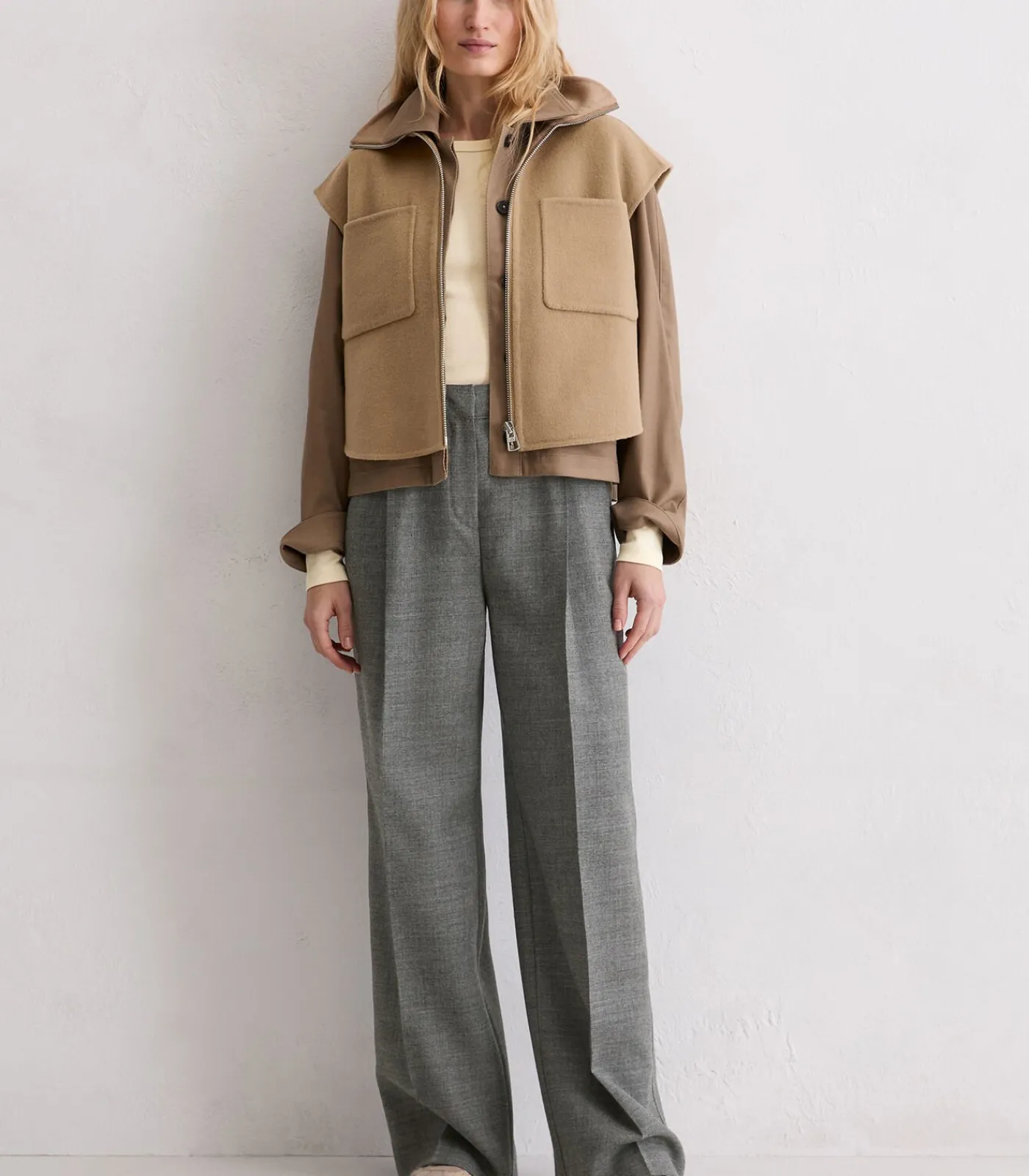 DAMES Marc O'Polo Gilet met rits relaxed