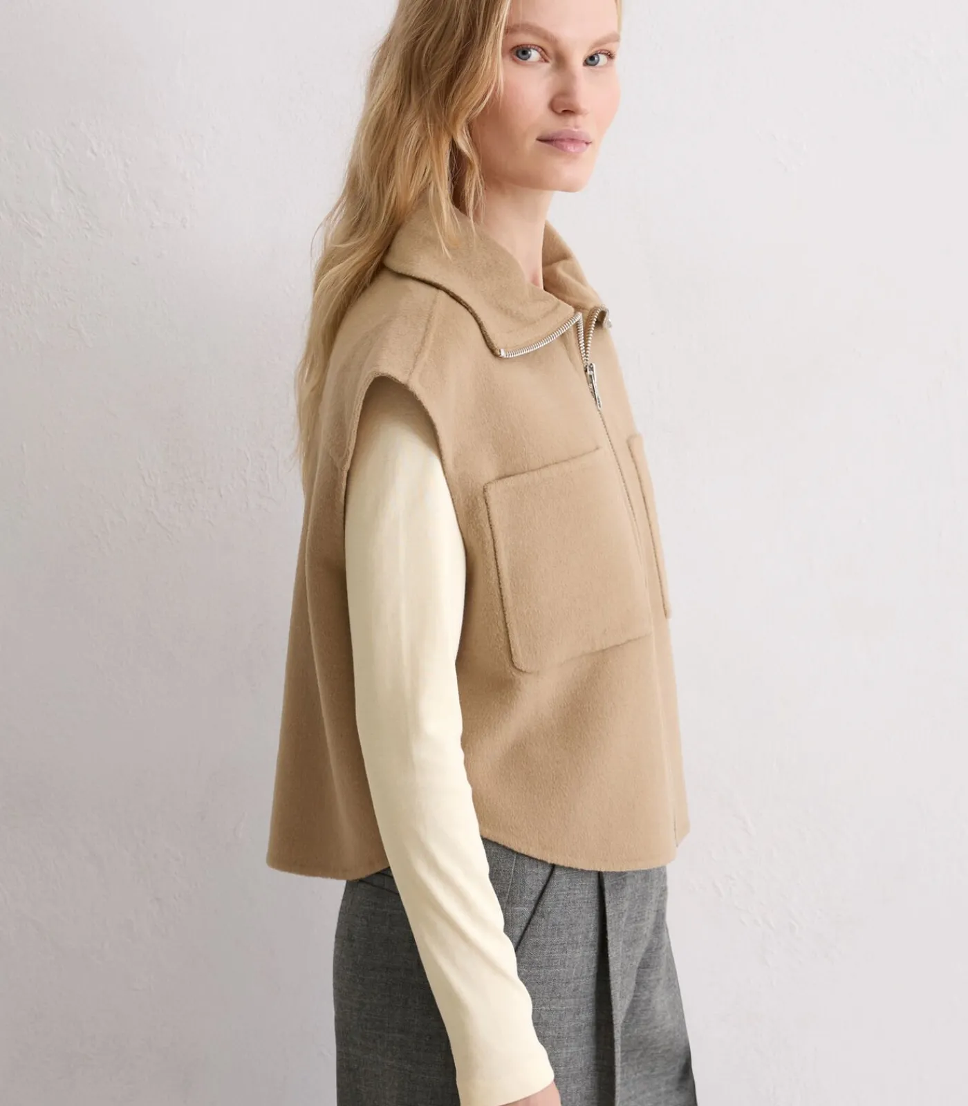 DAMES Marc O'Polo Gilet met rits relaxed