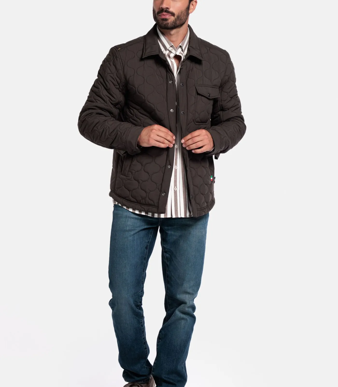 Sale Alfio Jack – Bruin Heren Jassen