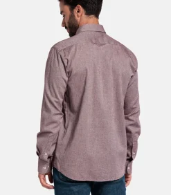 Heren Giordano Brando Flanel Overhemd – Rood