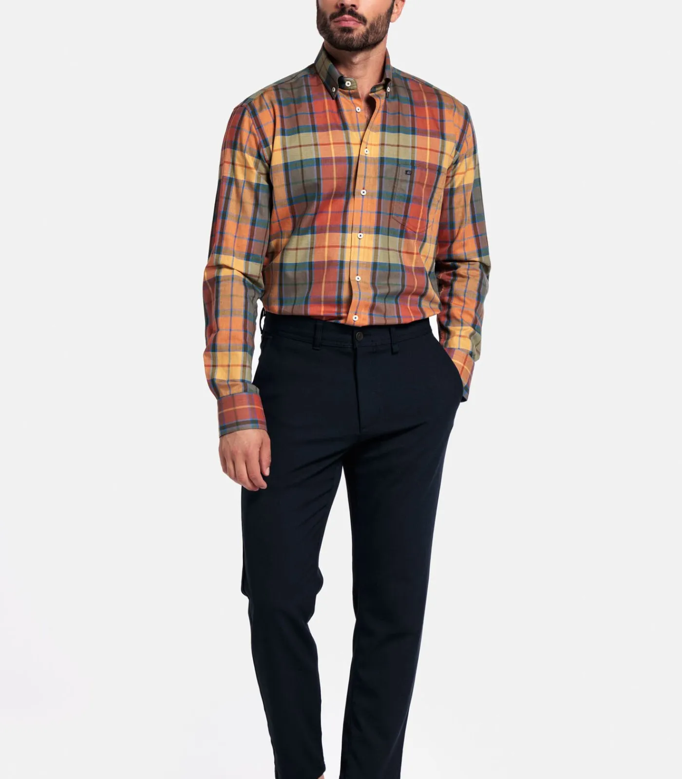 Heren Giordano Brando Overhemd - Rood