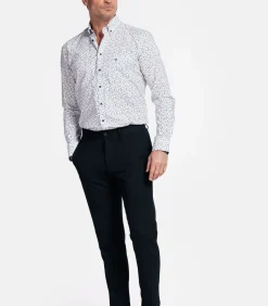 Heren Giordano Ivy Bloemenprint Overhemd – Navy