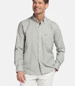 Sale Ivy Geruit Overhemd – Groen Heren Hemden