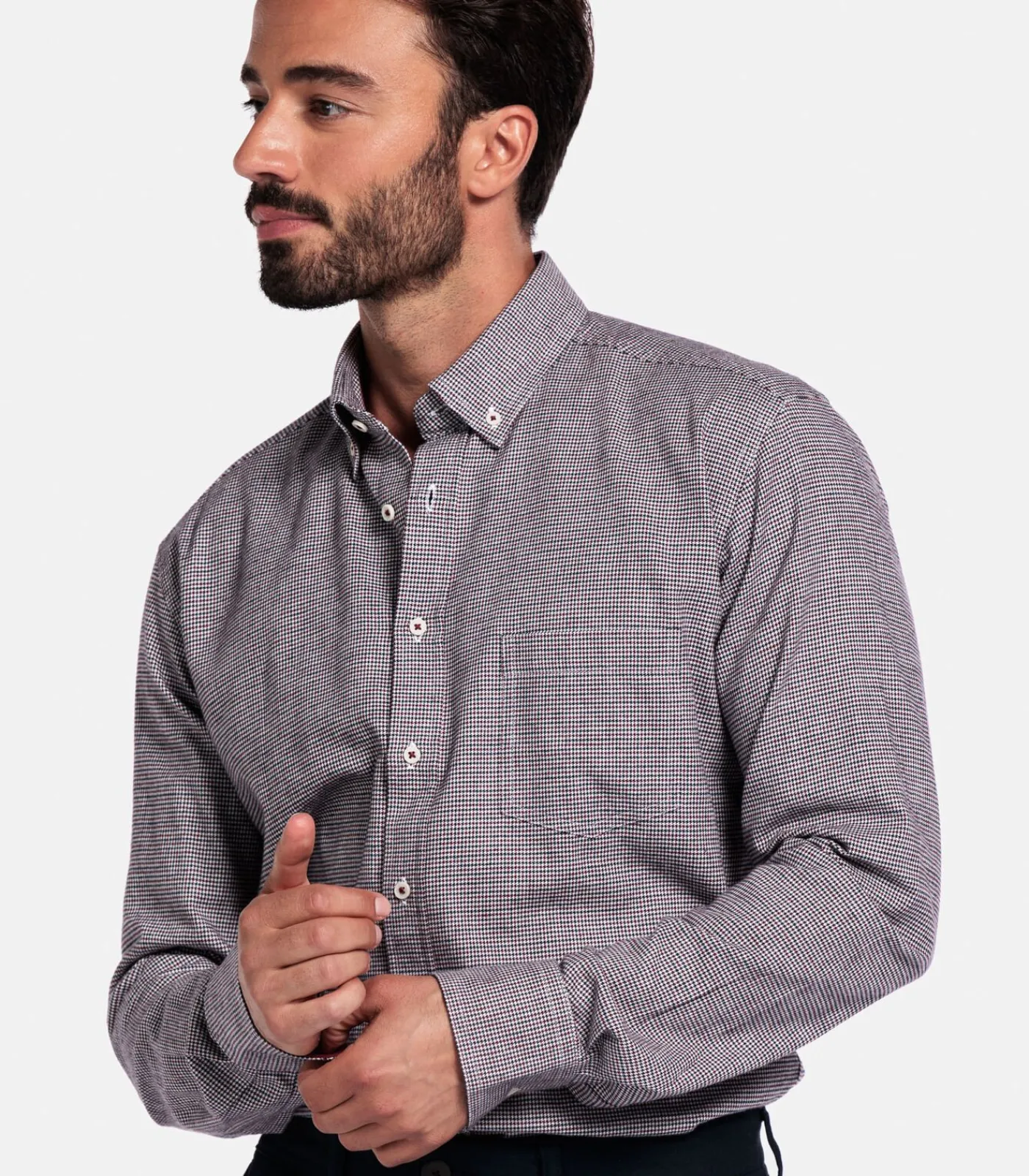 Sale Ivy Overhemd – Bordeaux Heren Hemden