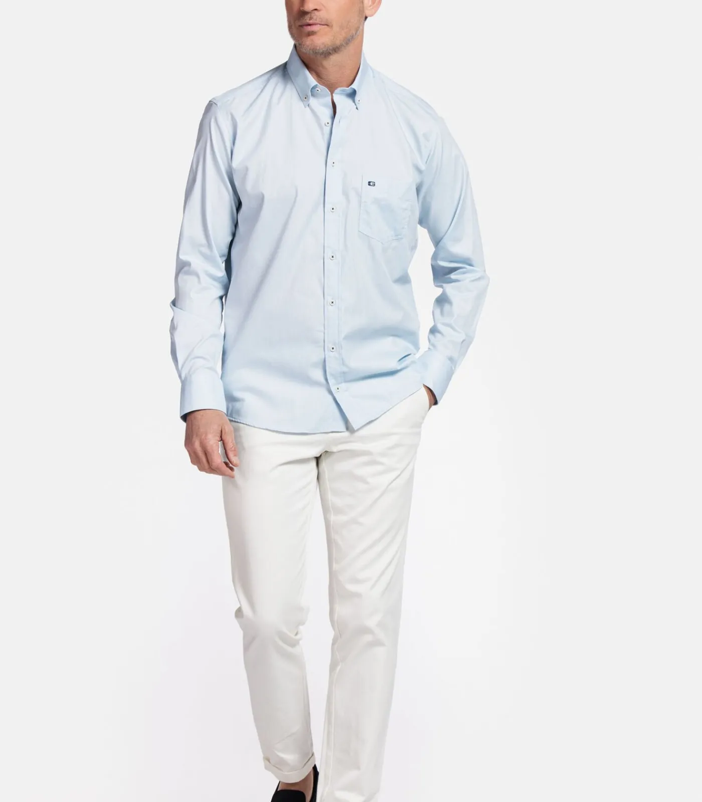 Heren Giordano Ivy Overhemd – Navy