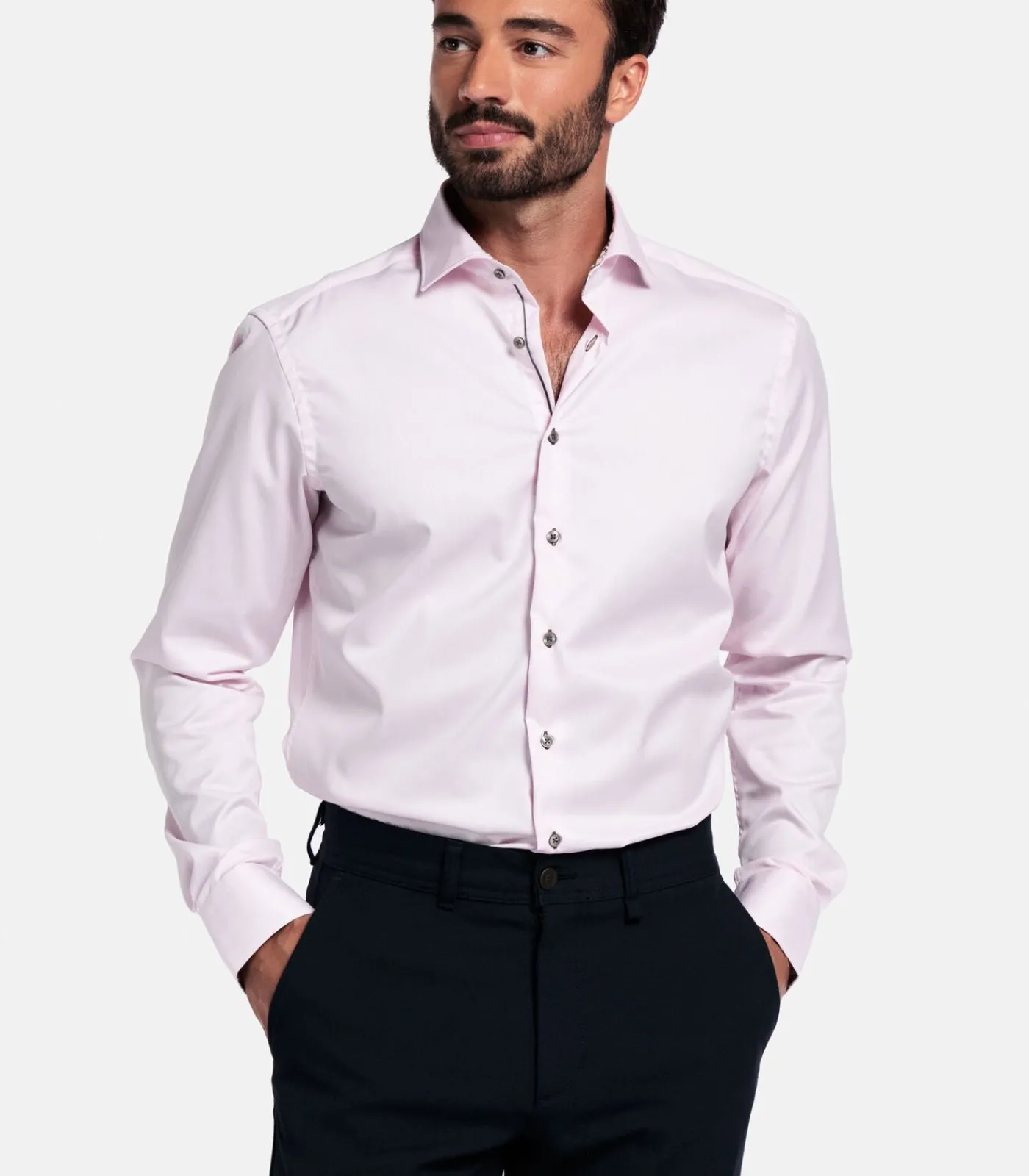 Heren Giordano Locarno Overhemd - Roze