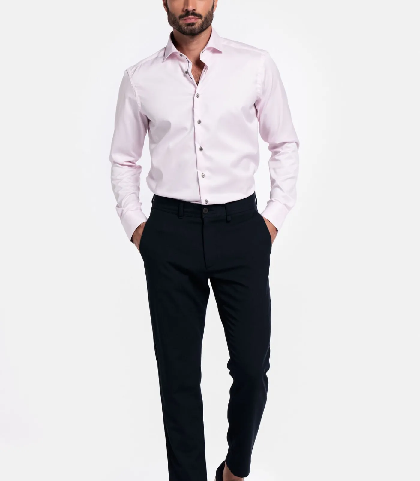 Heren Giordano Locarno Overhemd - Roze