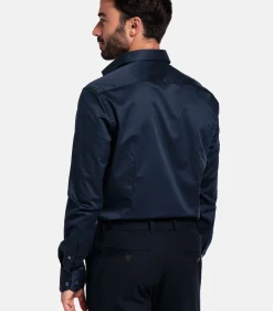 Heren Giordano Locarno Overhemd - Navy