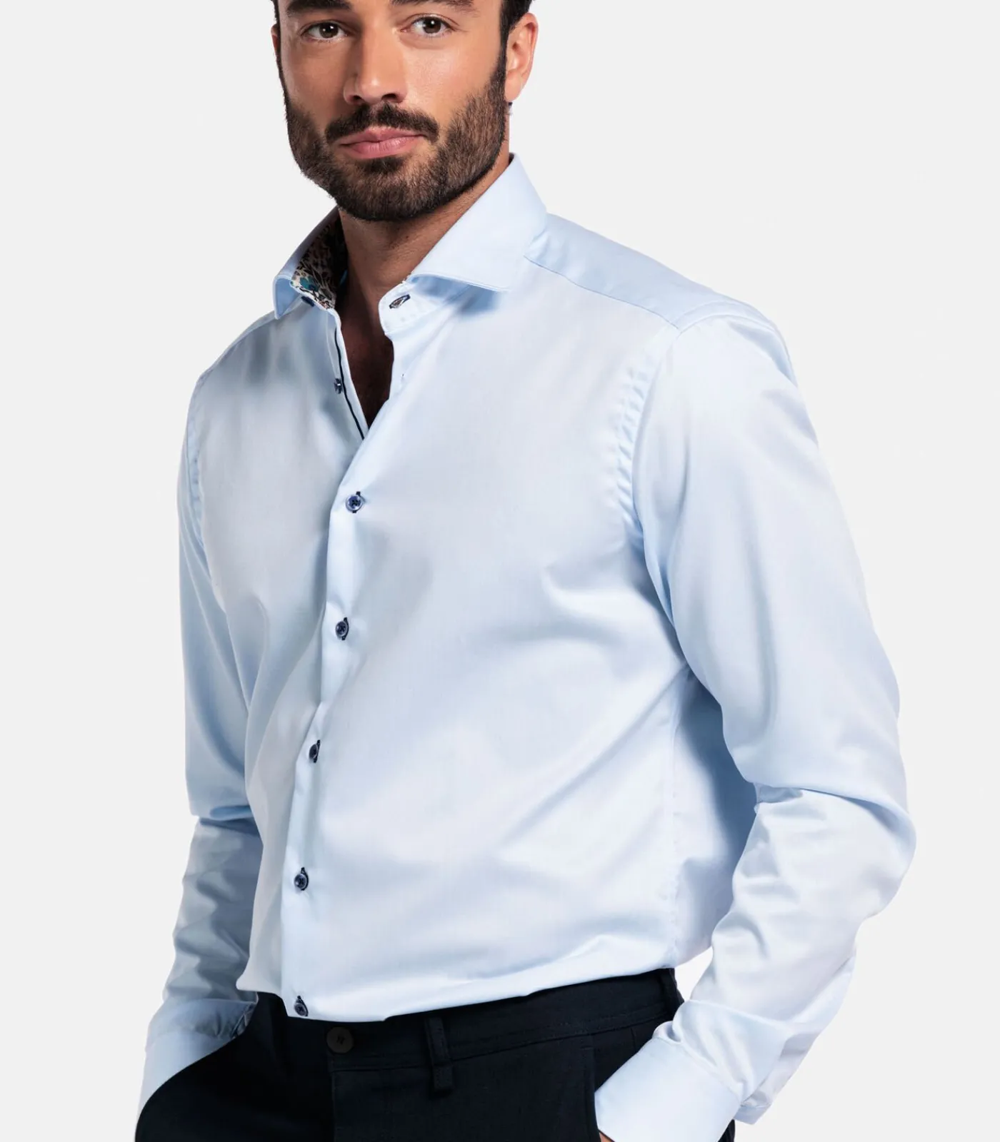 Discount Locarno Overhemd - Lichtblauw Heren Hemden