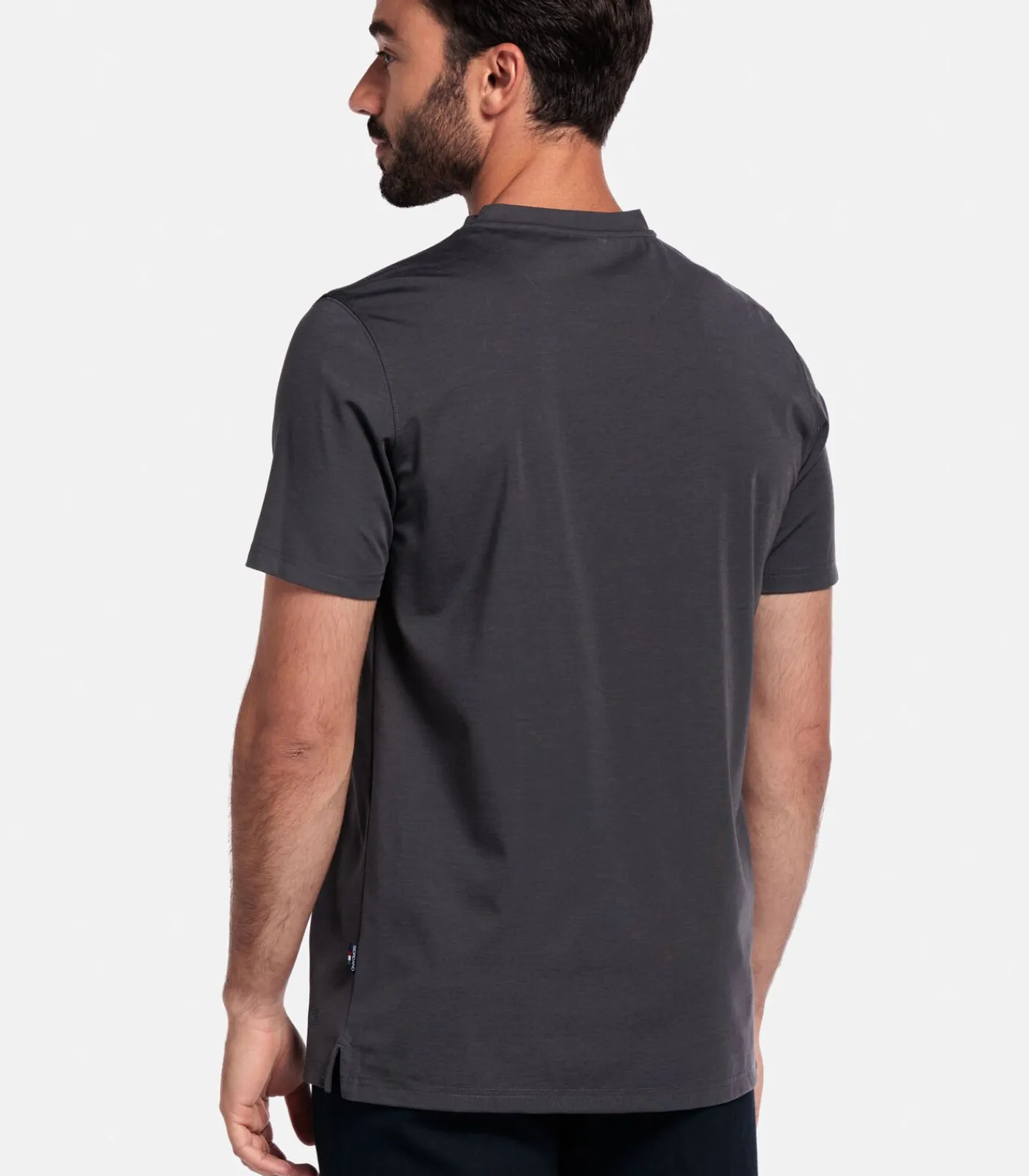 Heren Giordano Luca Liquid Cotton T-shirt – Soft Grey