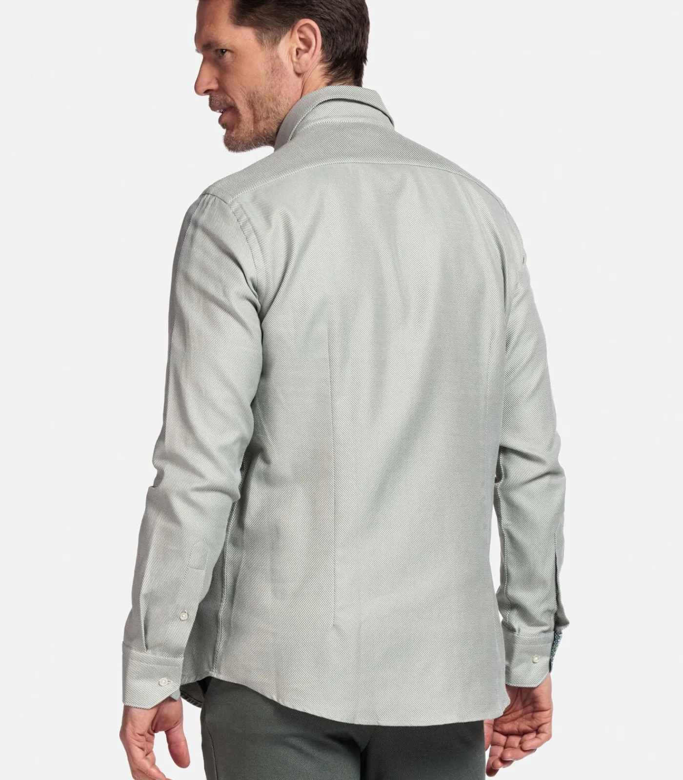 Heren Giordano Maggiore Overhemd – Groen