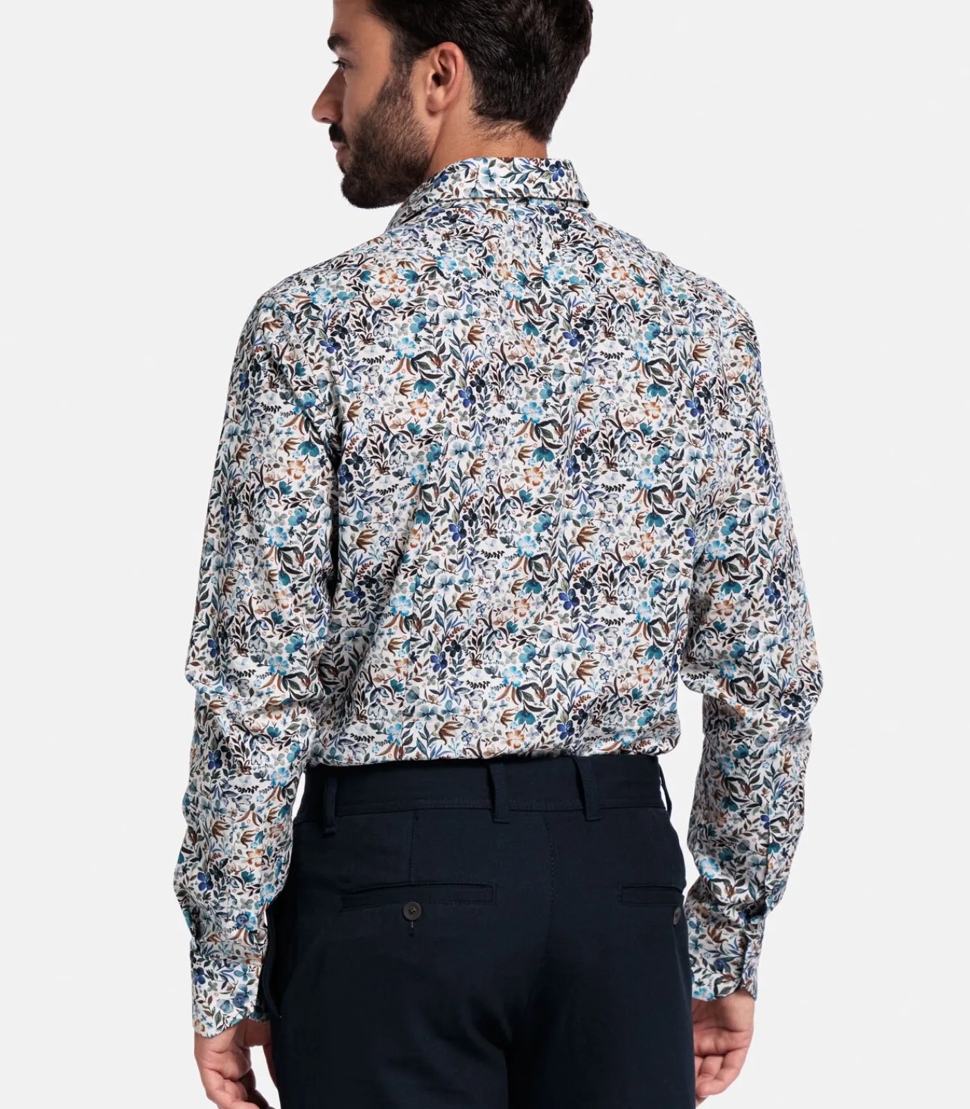 Maggiore Overhemd - Navy Heren Hemden