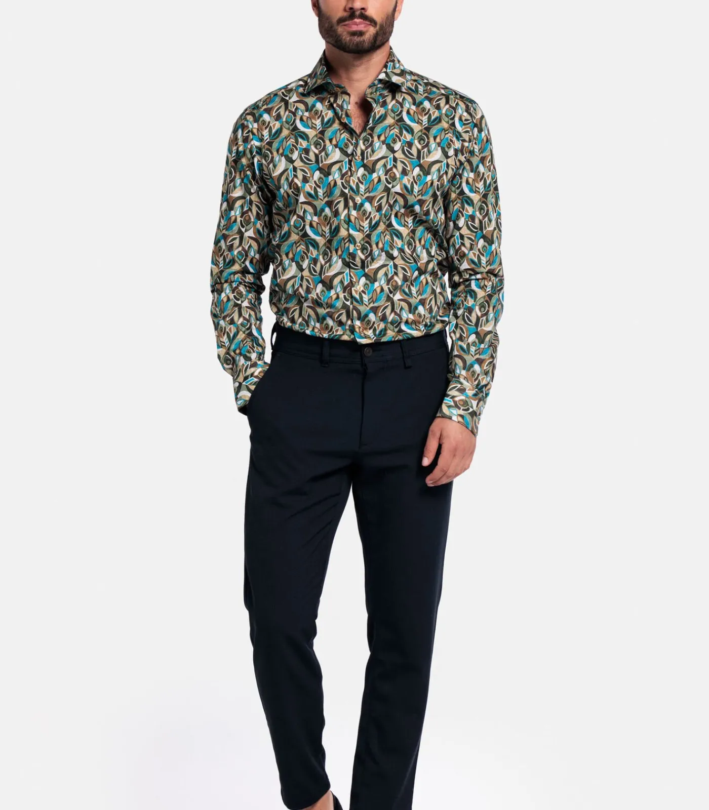 Clearance Maggiore Overhemd - Groen Heren Hemden