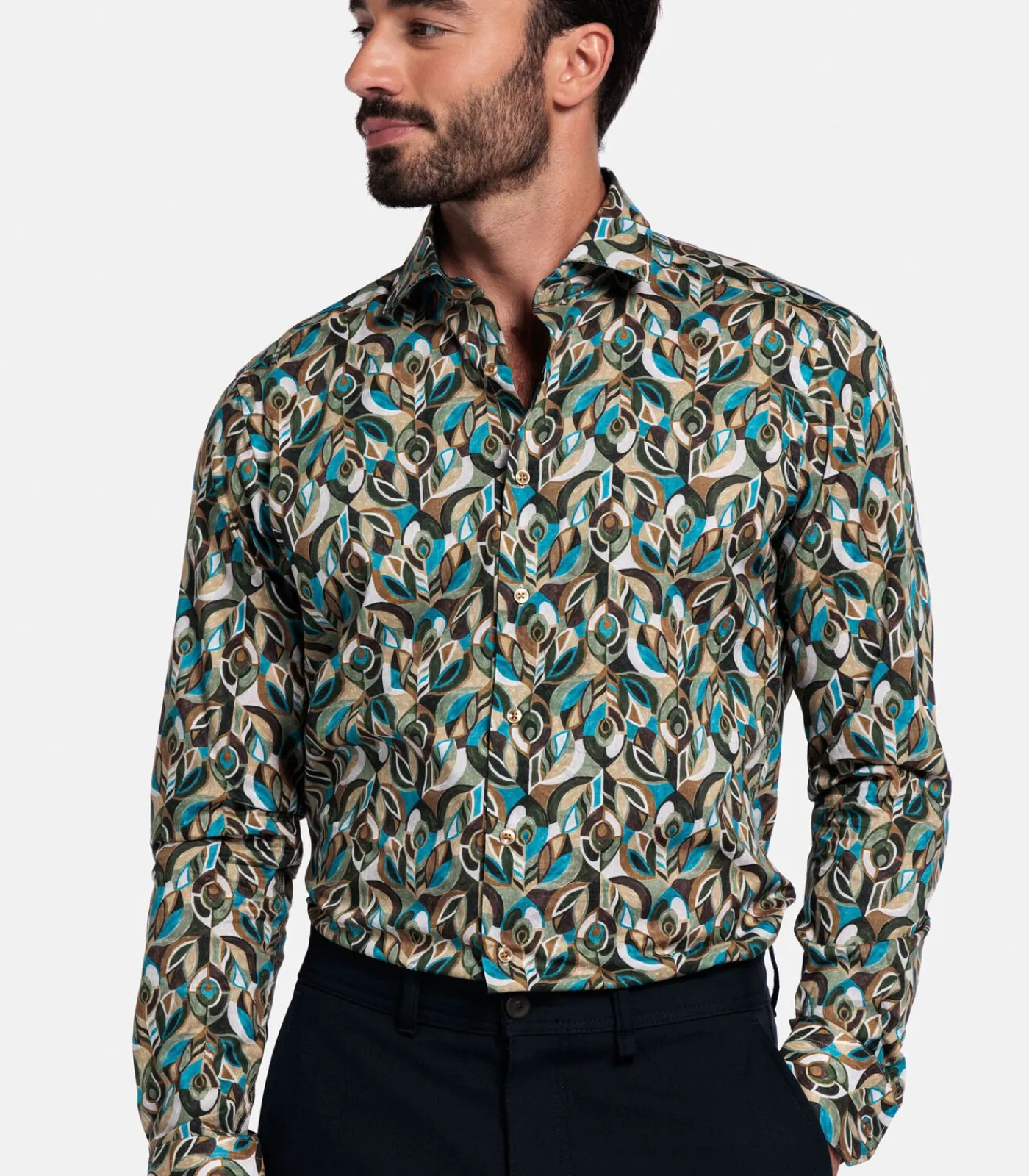 Clearance Maggiore Overhemd - Groen Heren Hemden