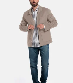 Heren Giordano Mano Shirt Jacket – Bruin