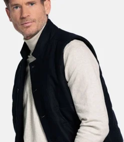 Online Owen Bodywarmer - Navy Heren Jassen