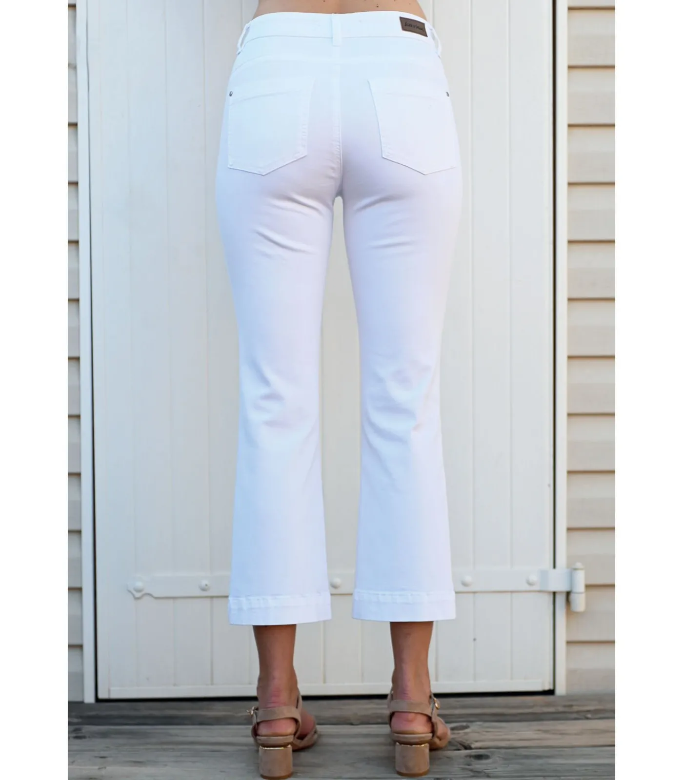 Hot GIULIA - WITTE DENIM 7/8 JEANS DAMES Jeans
