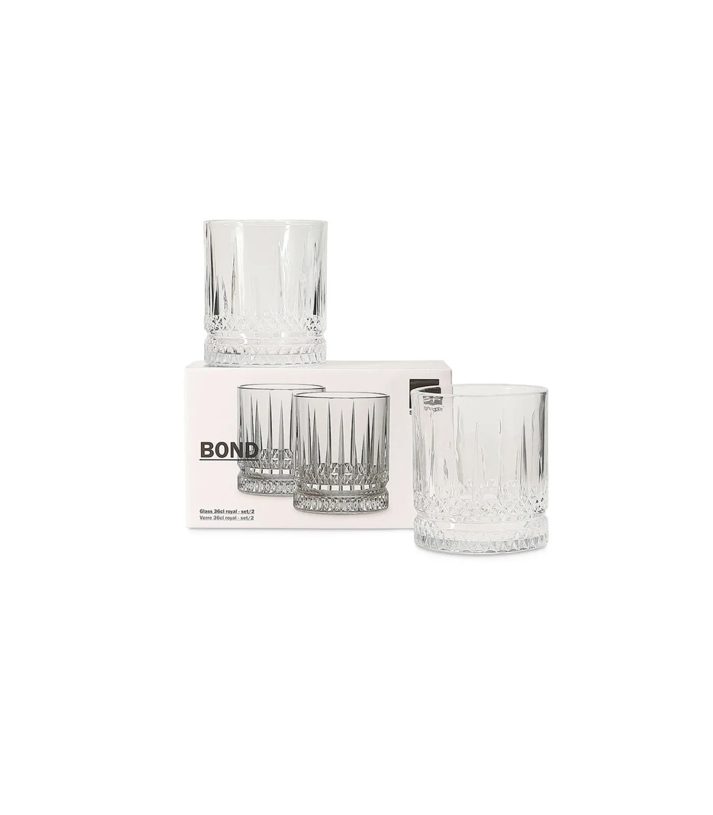 Glas 36cl royal Bond - set/2 Glazen & Karaffen