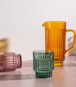 Sale Glas 30cl roze Tone - set/4 Glazen & Karaffen