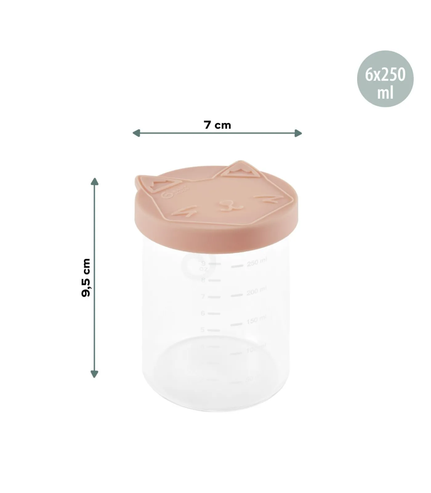 Outlet Glazen voorraadpotten ISY BOWLS Kinderen Babyuitzet