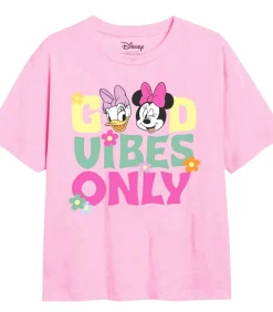 Kinderen Disney GOOD VIBES ONLY - T-shirt - Licht Roze