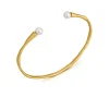 Clearance Gouden armband Eclat met witte parel DAMES Armbanden