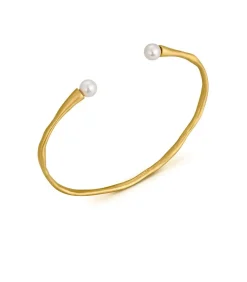 Clearance Gouden armband Eclat met witte parel DAMES Armbanden