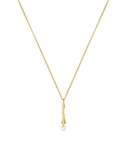 DAMES Joidart Gouden ketting Eclat met witte parel