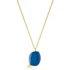 Gouden ketting Miró Jewelry blauw DAMES Halskettingen