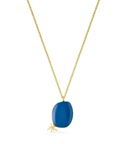 Gouden ketting Miró Jewelry blauw DAMES Halskettingen