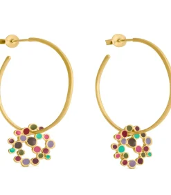 Hot Gouden oorbellen Candy Colours DAMES Oorbellen