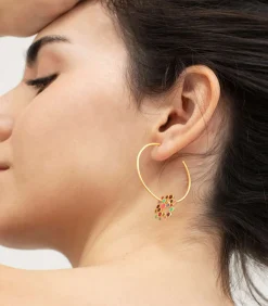 Hot Gouden oorbellen Candy Colours DAMES Oorbellen