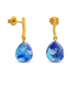 Sale Gouden oorbellen Gaudí Jewelry blauw DAMES Oorbellen