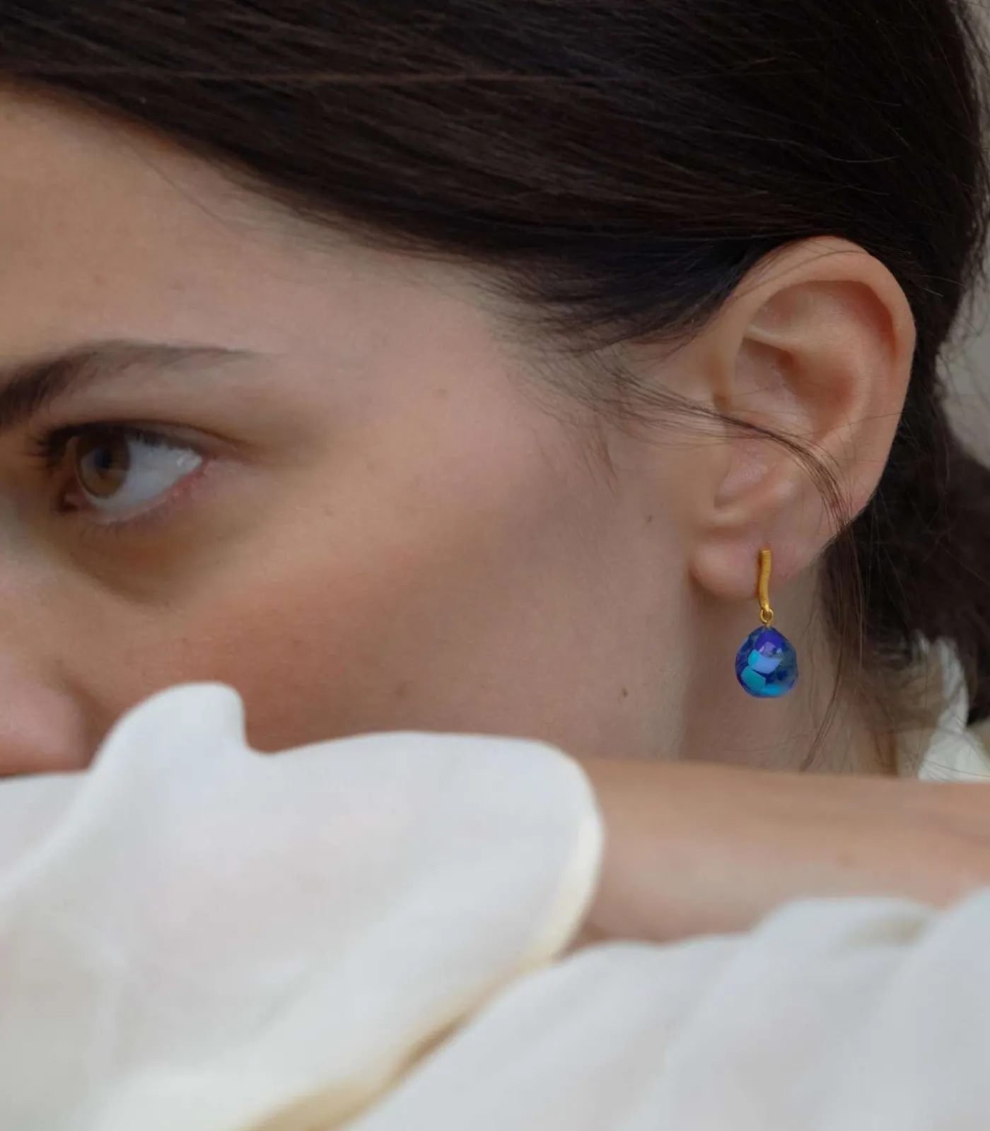 Sale Gouden oorbellen Gaudí Jewelry blauw DAMES Oorbellen