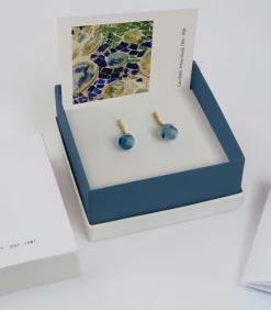 Sale Gouden oorbellen Gaudí Jewelry blauw DAMES Oorbellen