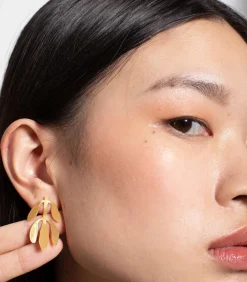 Sale Gouden Silvela oorbellen DAMES Oorbellen