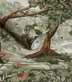 Vliesbehang Bodenham Spring Sage Wanddecoratie