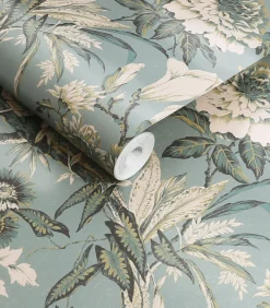 Clearance Vliesbehang Perrow Duck Egg Wanddecoratie