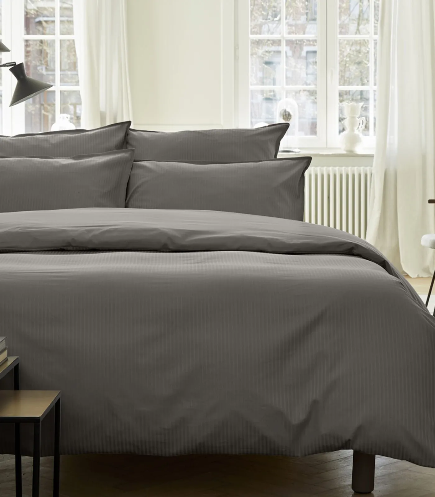 Online Grand Hotel - Effen laken in katoen satijn 180x290 Lakens