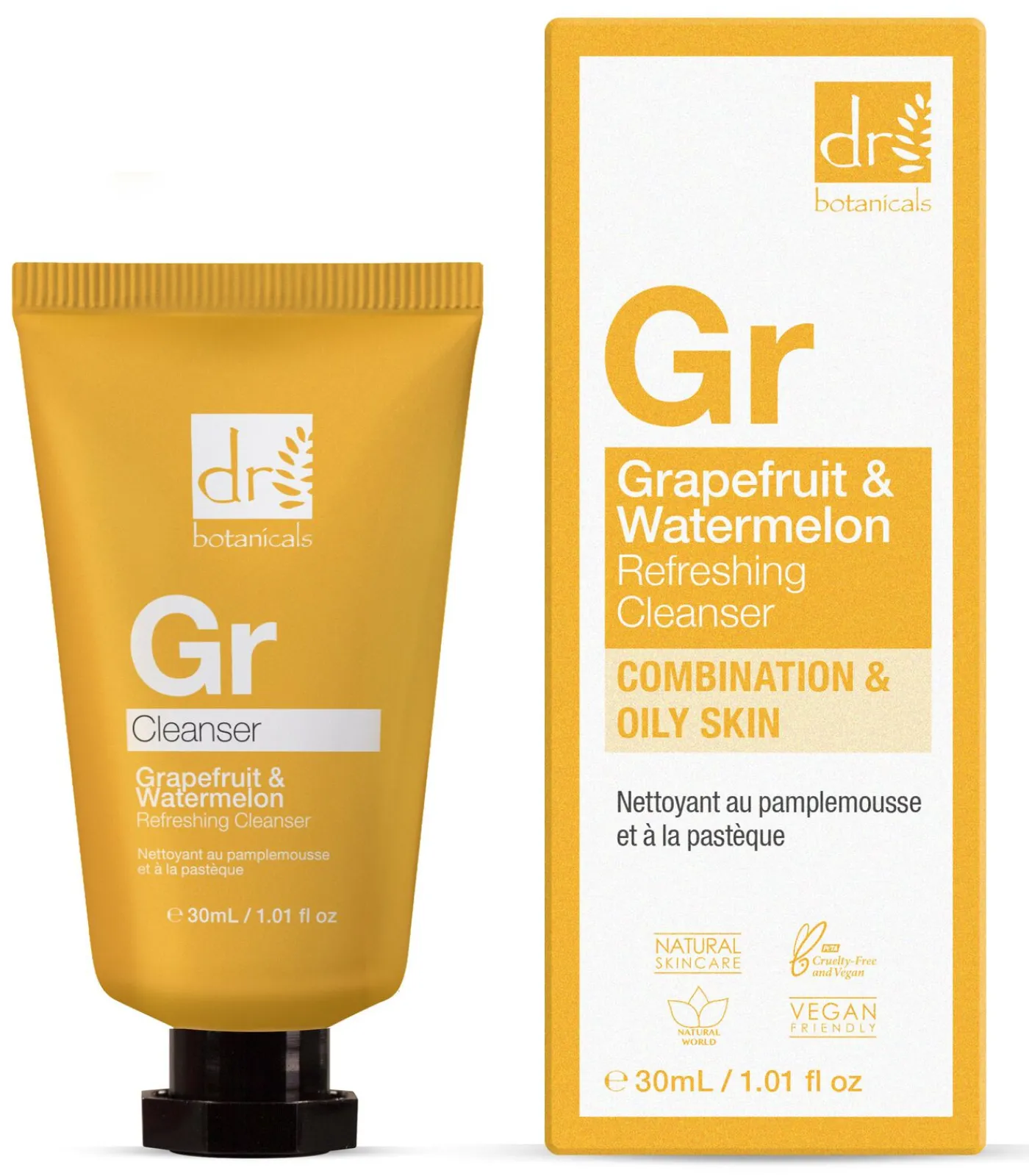 Dr Botanicals Grapefruit & Watermeloen Verfrissende Reinigingsgel