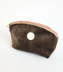 DAMES Banana Moon GRAPHITE LEYLAK Bruine fluwelen pouch