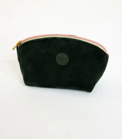 Outlet GRAPHITE LEYLAK Kaki fluwelen pouch DAMES Tassen