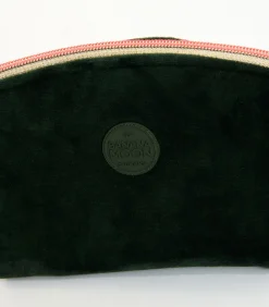 Outlet GRAPHITE LEYLAK Kaki fluwelen pouch DAMES Tassen