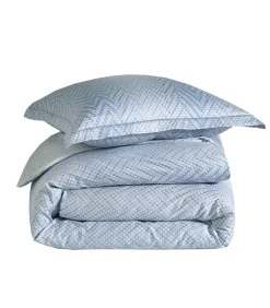 Blanc des Vosges GRAVITY Bleu Céleste - Hoeslaken Satijn katoen