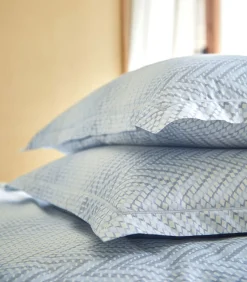 GRAVITY Bleu Céleste - Kussensloop Satijn Katoen Kussenslopen