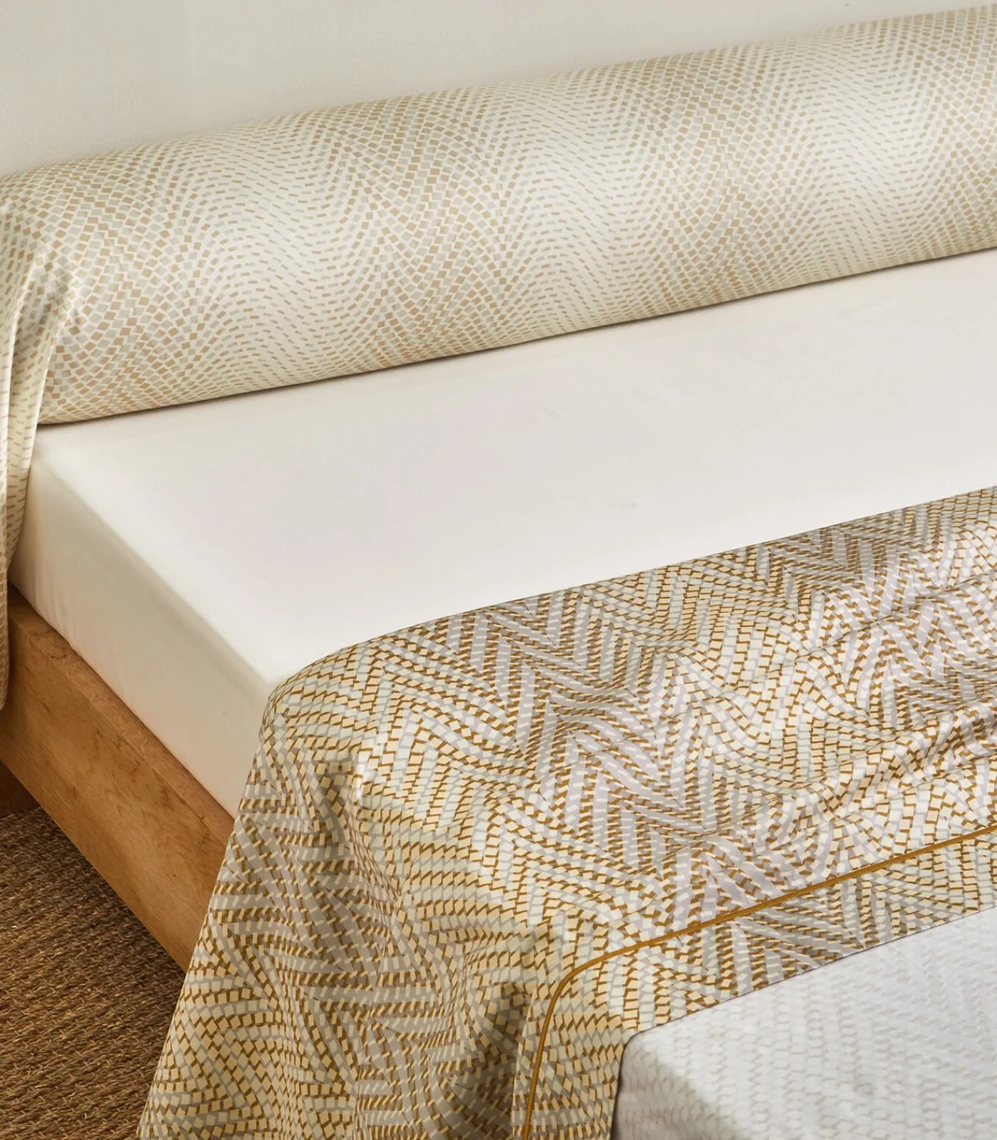 Blanc des Vosges GRAVITY Dune - Laken Satijn katoen