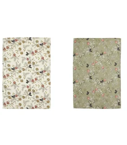 Coucke Grenades - Set van 2 theedoeken in halflinnen