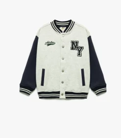 Online Grijs Bomberjack Lange Mouwen Jongens Kinderen Jassen